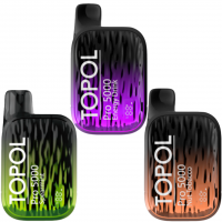 (М) Одноразовая электронная сигарета Topol Pro 5000 - Клубника Пина-Колада